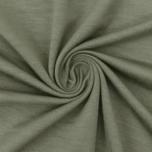 2 YD PC-Green Solid Stretch Spandex Rayon Modal Jersey Knit Fabric