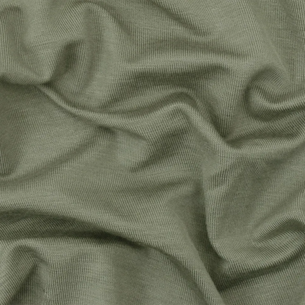 2 YD PC-Green Solid Stretch Spandex Rayon Modal Jersey Knit Fabric