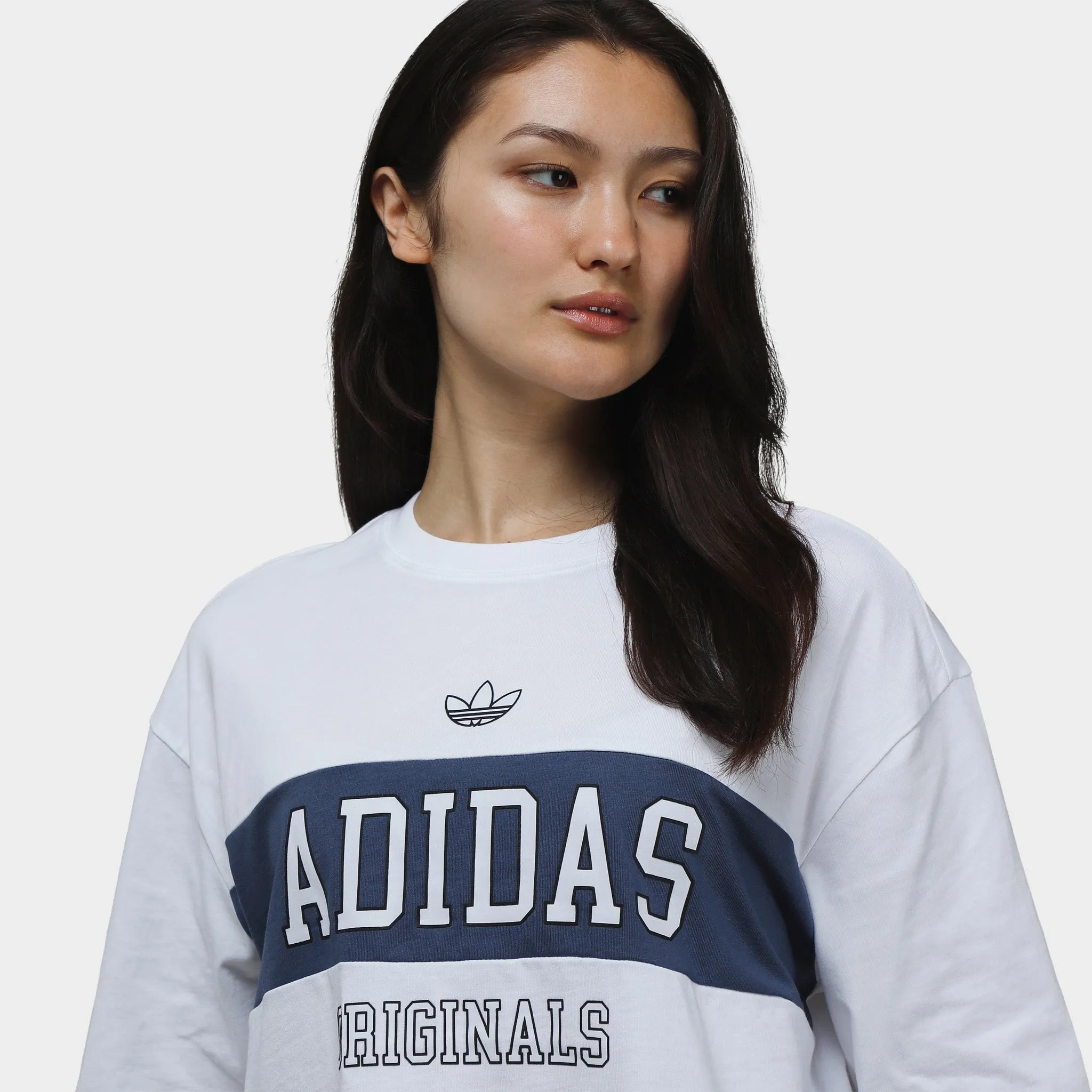 adidas Originals Women's Boxy Cropped T-Shirt / White