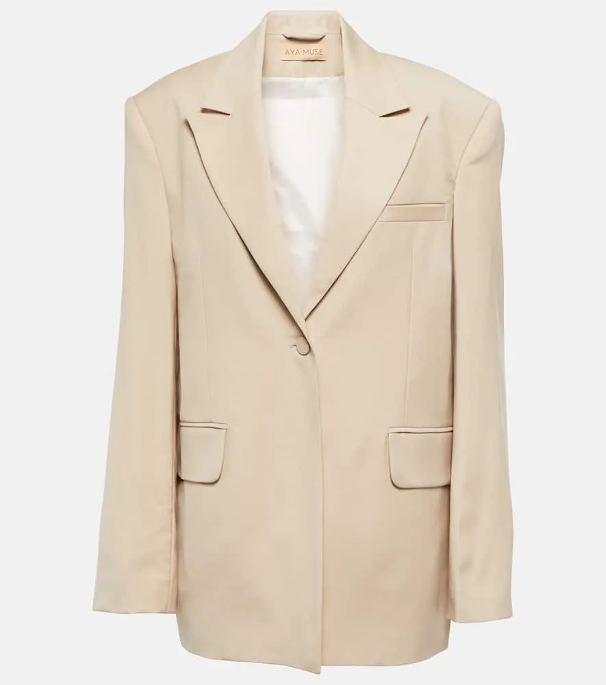 Aya Muse Lacun oversized wool blazer