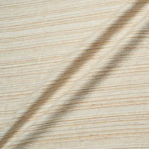 Beige Striped Linen Blend