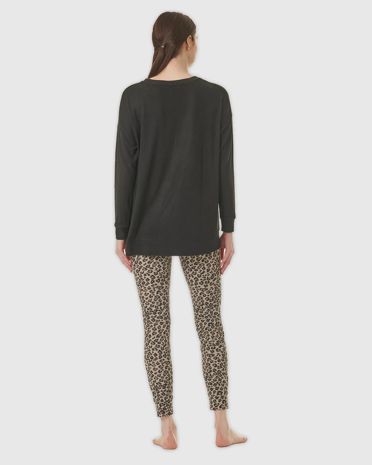 Black Leopard Westerly PJ Set
