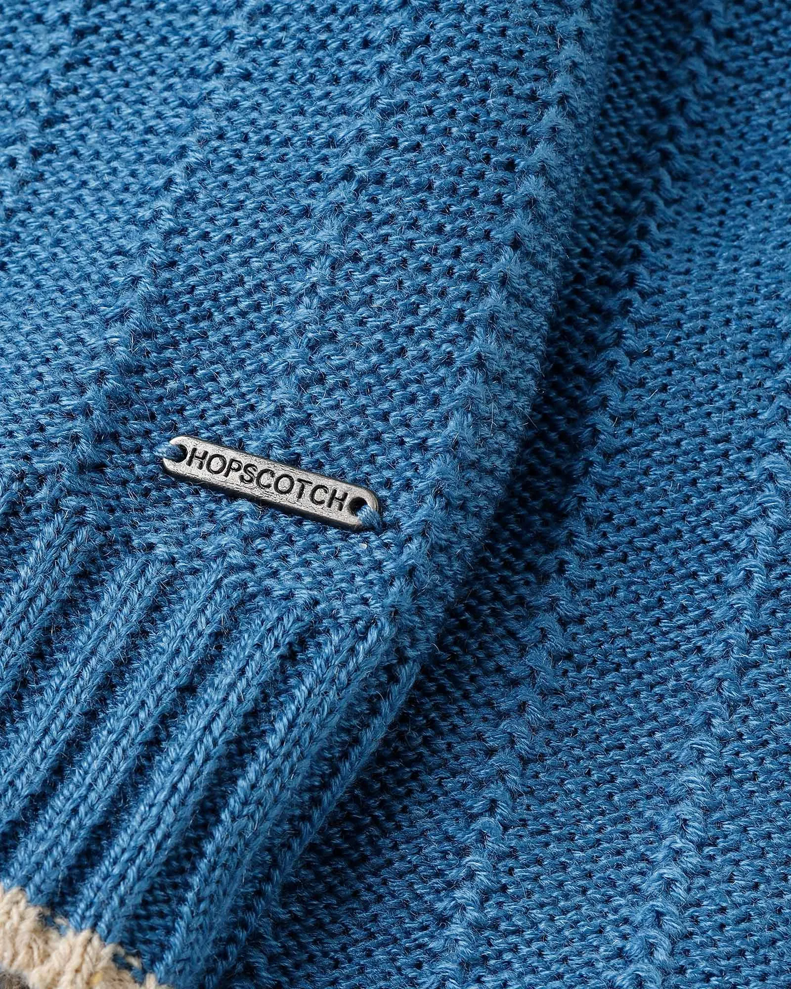 Blue Cropped Sweater