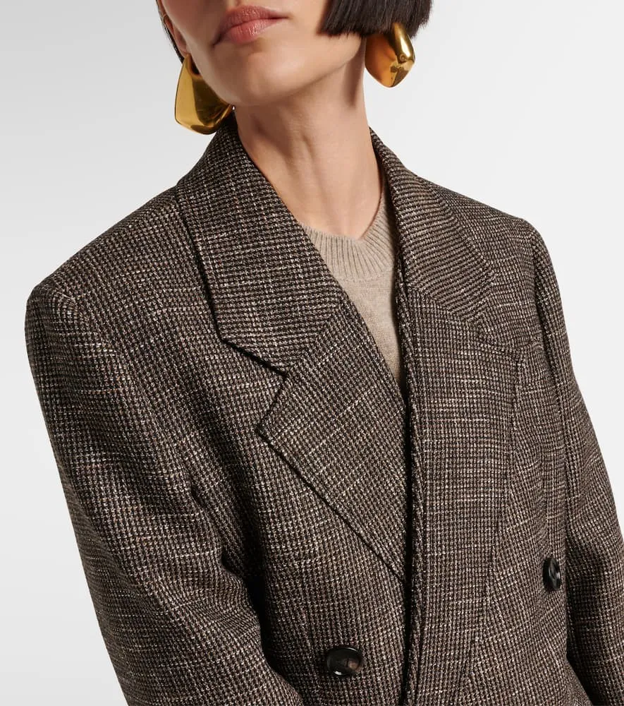 Bottega Veneta Wool and cotton-blend moulin√É¬© blazer