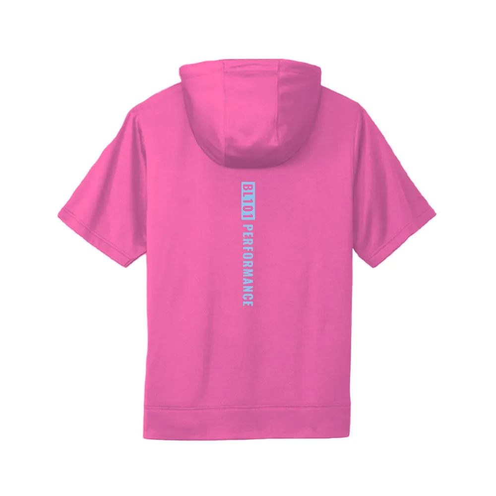 BSBL-SZN Youth Short Sleeve Hoodie V2 Cotton Candy Pink