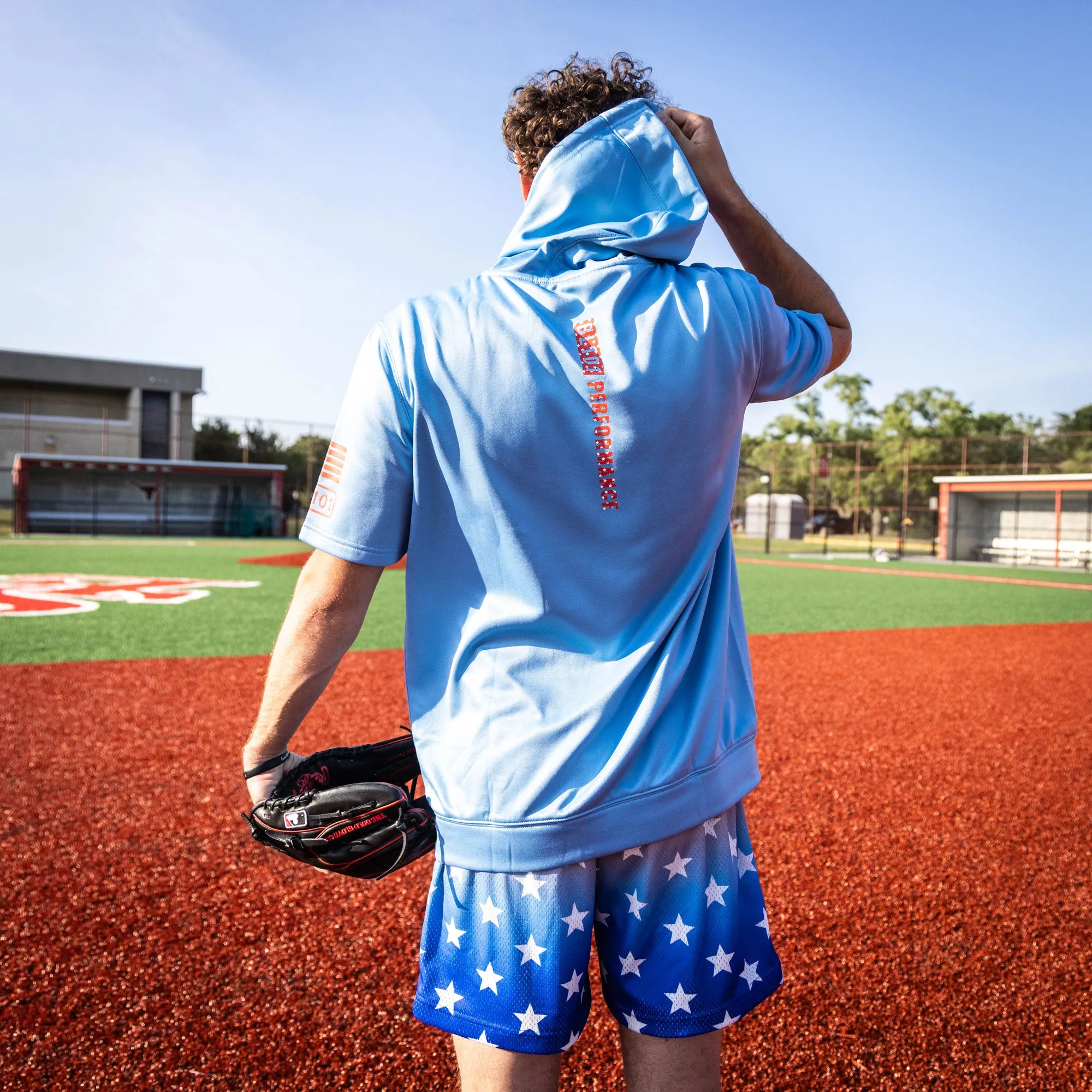 BSBL-SZN Youth Short Sleeve Hoodie V2 Freedom