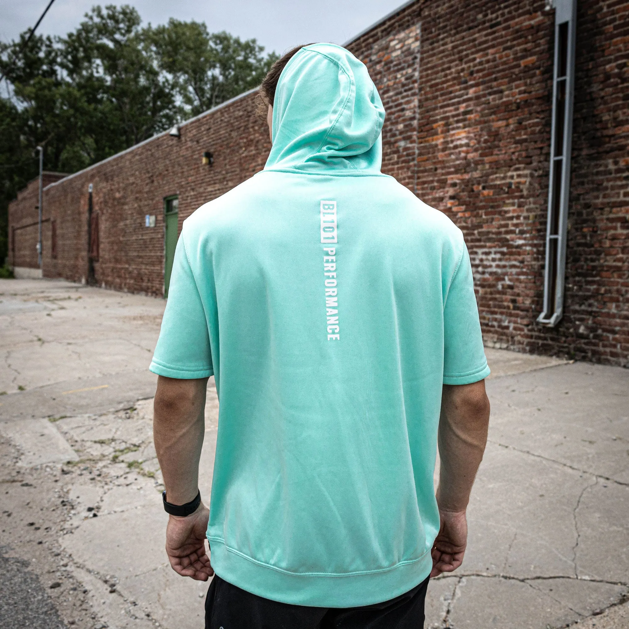 BSBL-SZN Youth Short Sleeve Hoodie V2 Mint/White