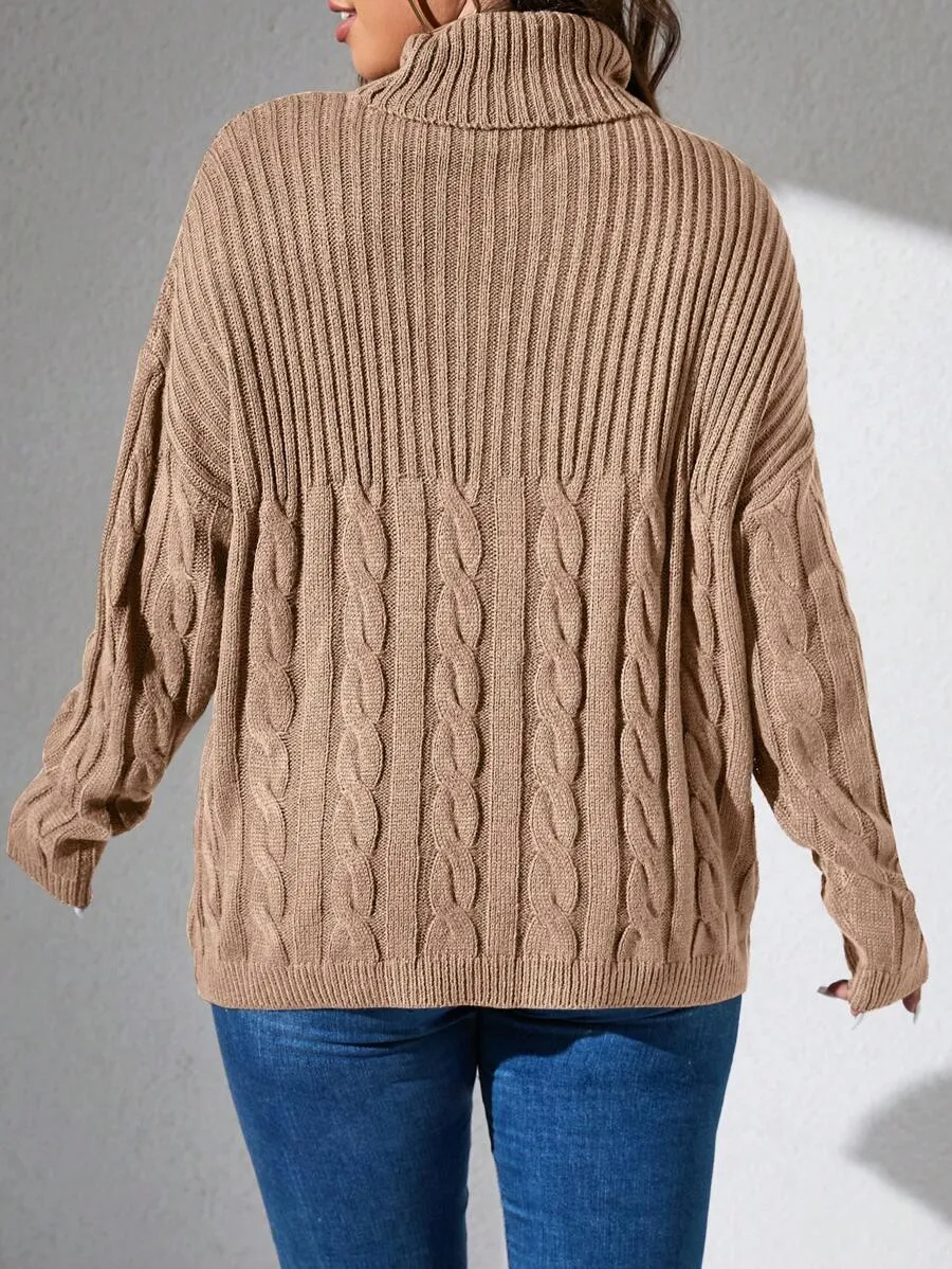 Cable Knit Pullovers Sweater