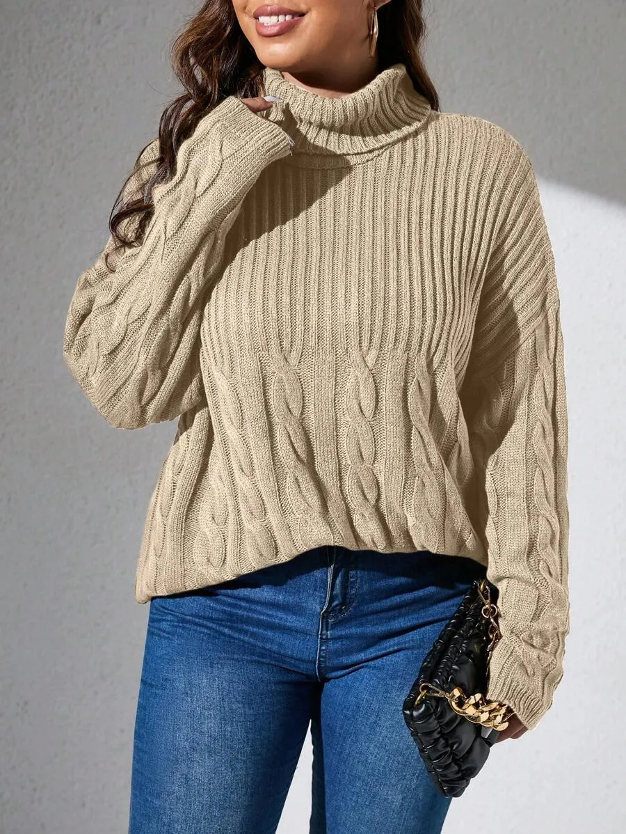 Cable Knit Pullovers Sweater