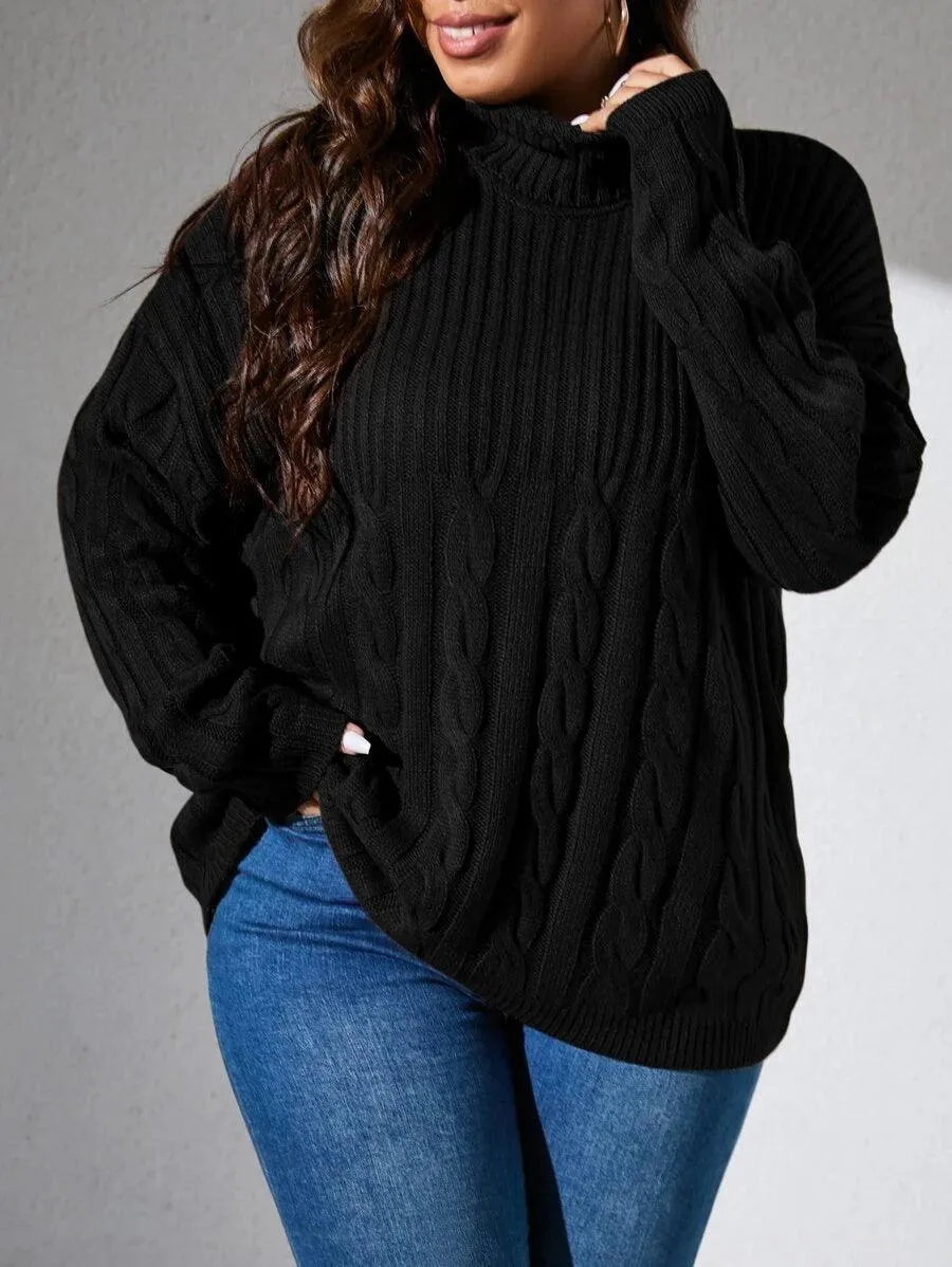 Cable Knit Pullovers Sweater