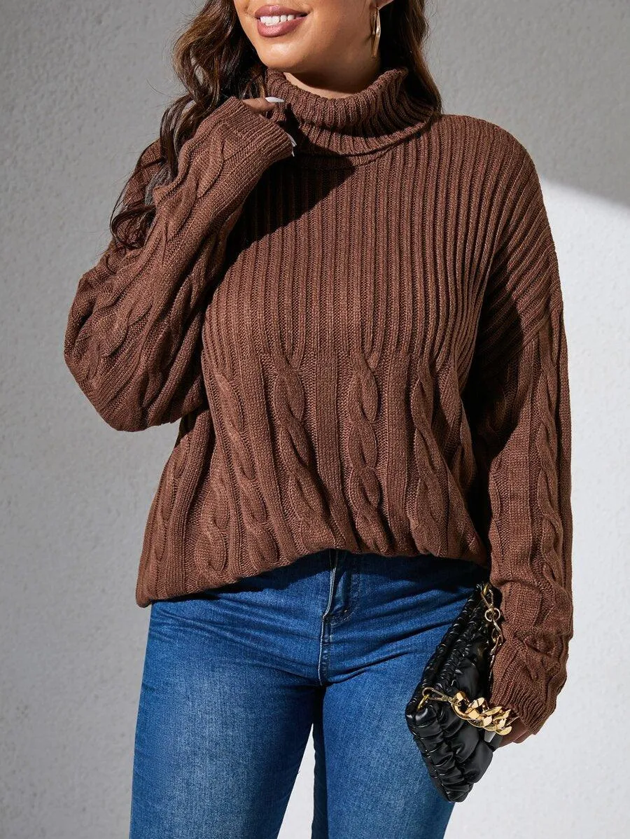 Cable Knit Pullovers Sweater
