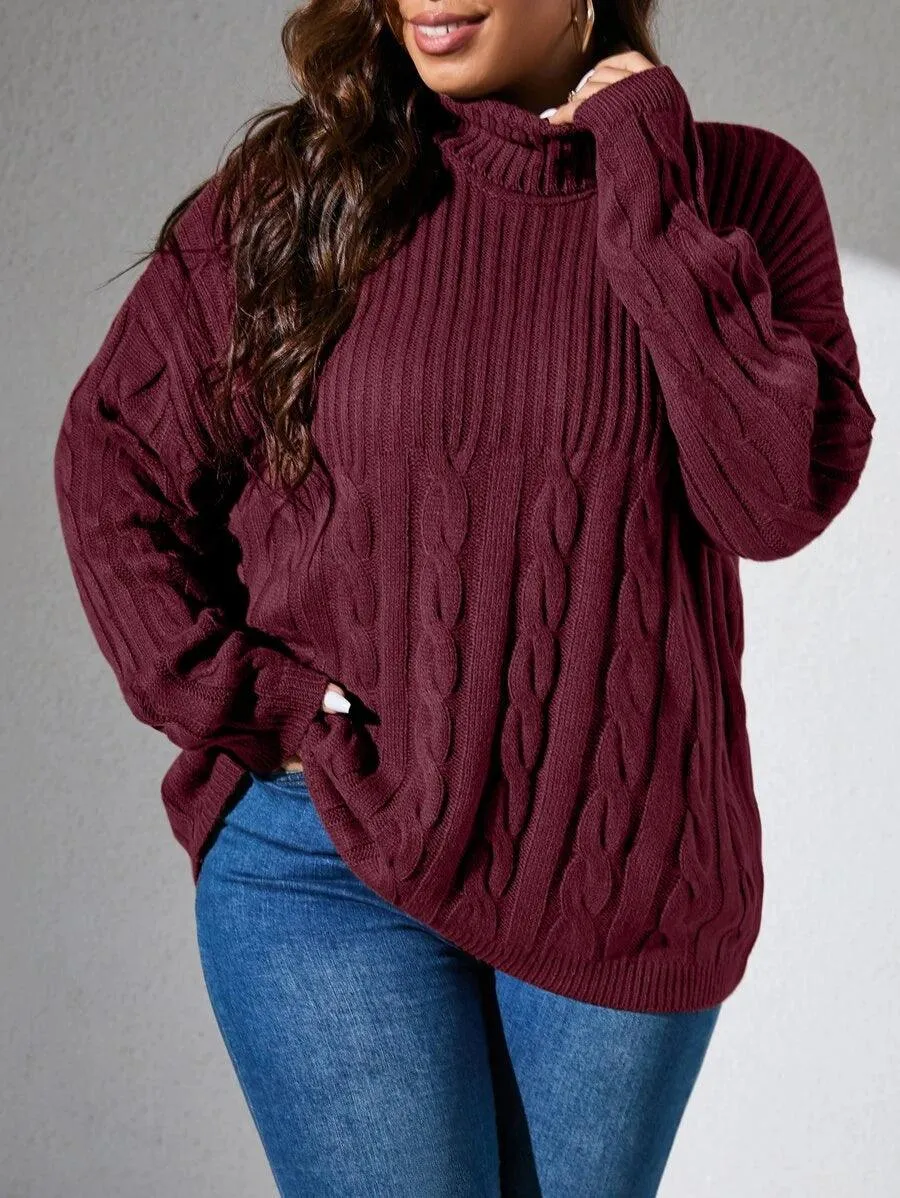 Cable Knit Pullovers Sweater