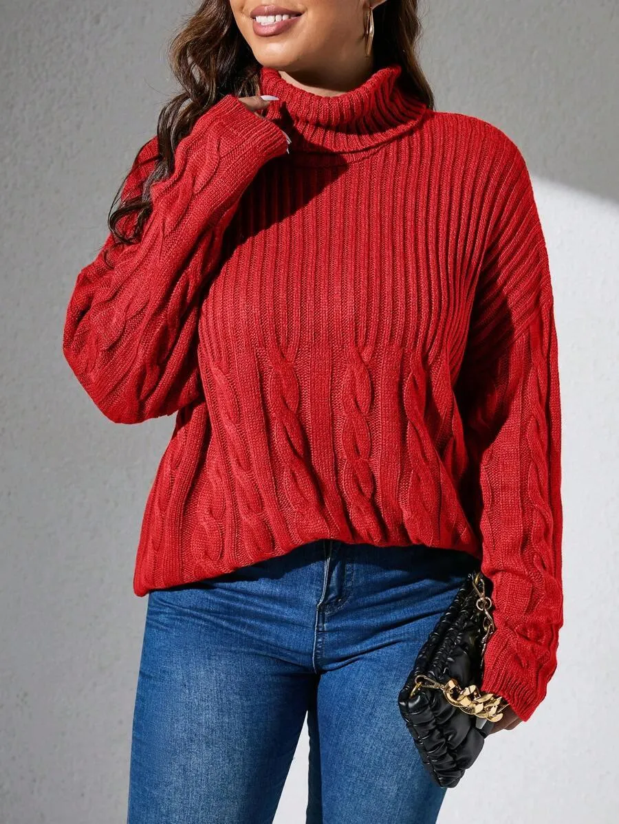 Cable Knit Pullovers Sweater