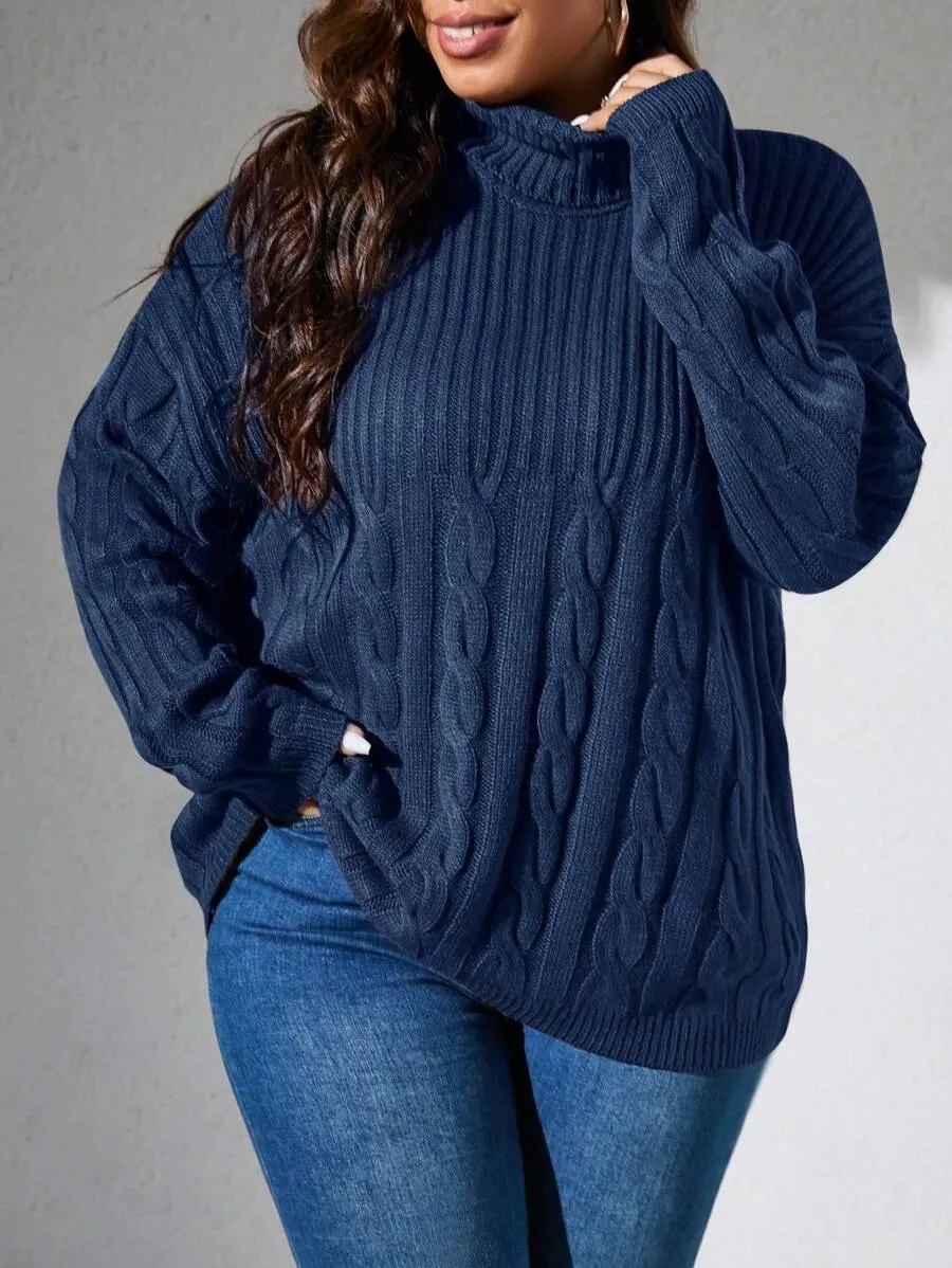 Cable Knit Pullovers Sweater
