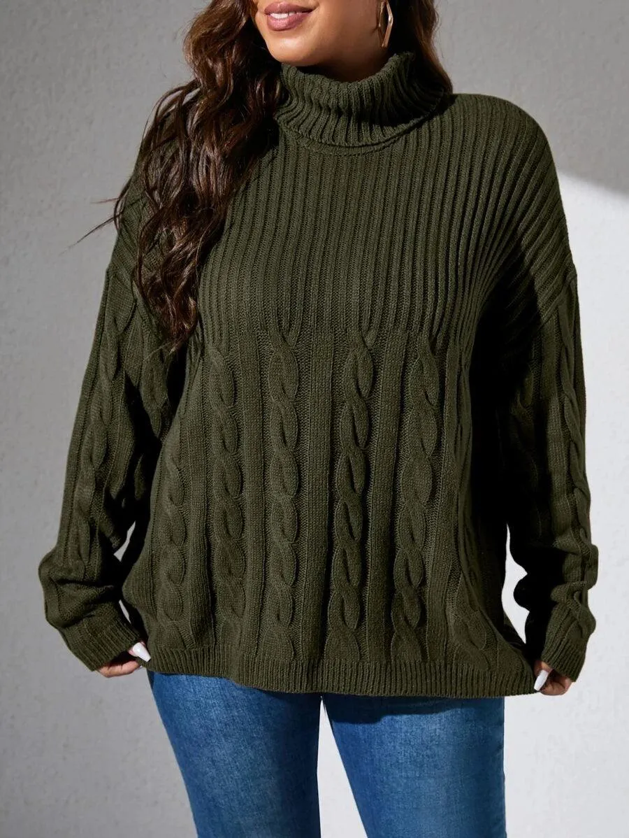 Cable Knit Pullovers Sweater