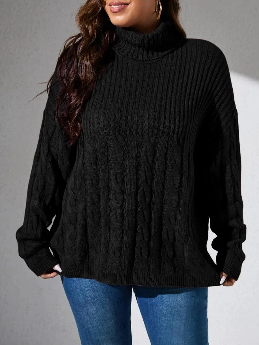 Cable Knit Pullovers Sweater