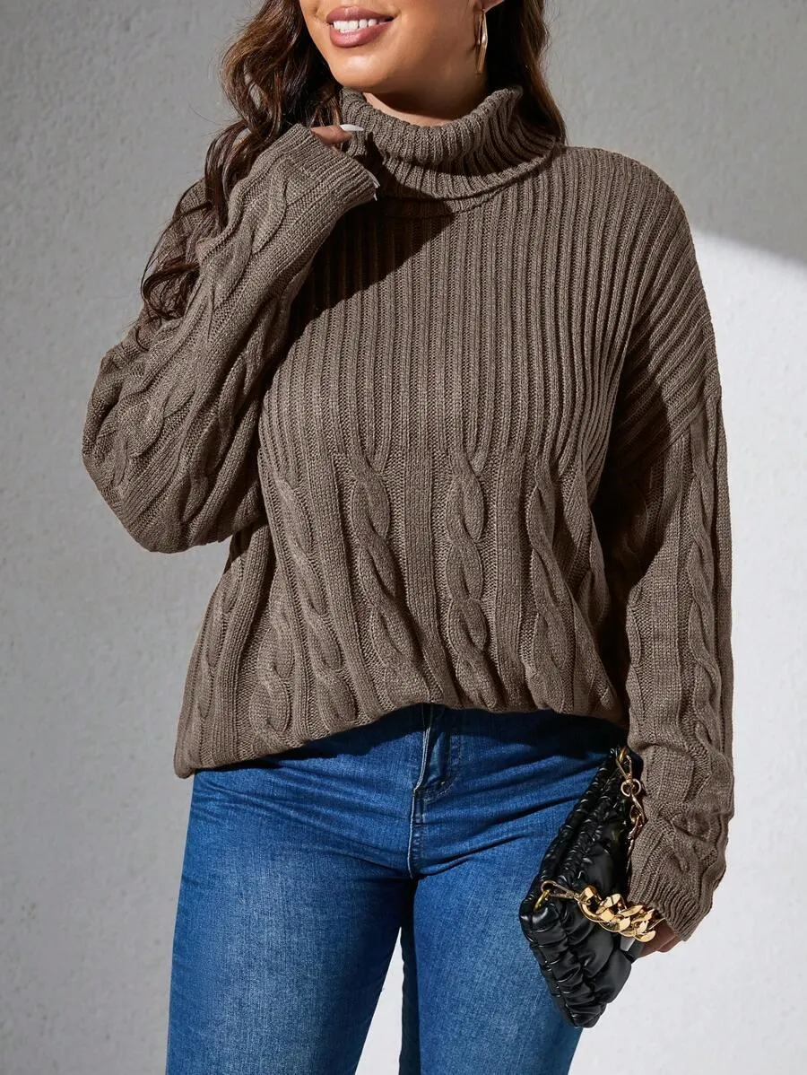 Cable Knit Pullovers Sweater