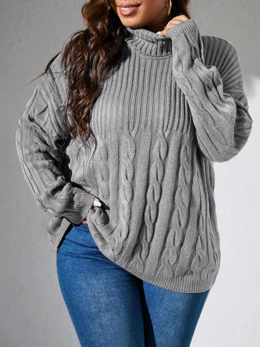 Cable Knit Pullovers Sweater