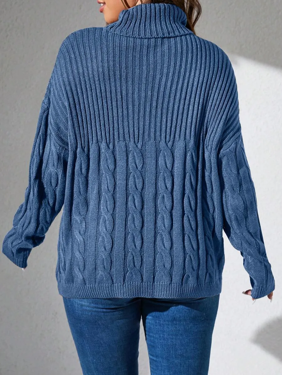 Cable Knit Pullovers Sweater