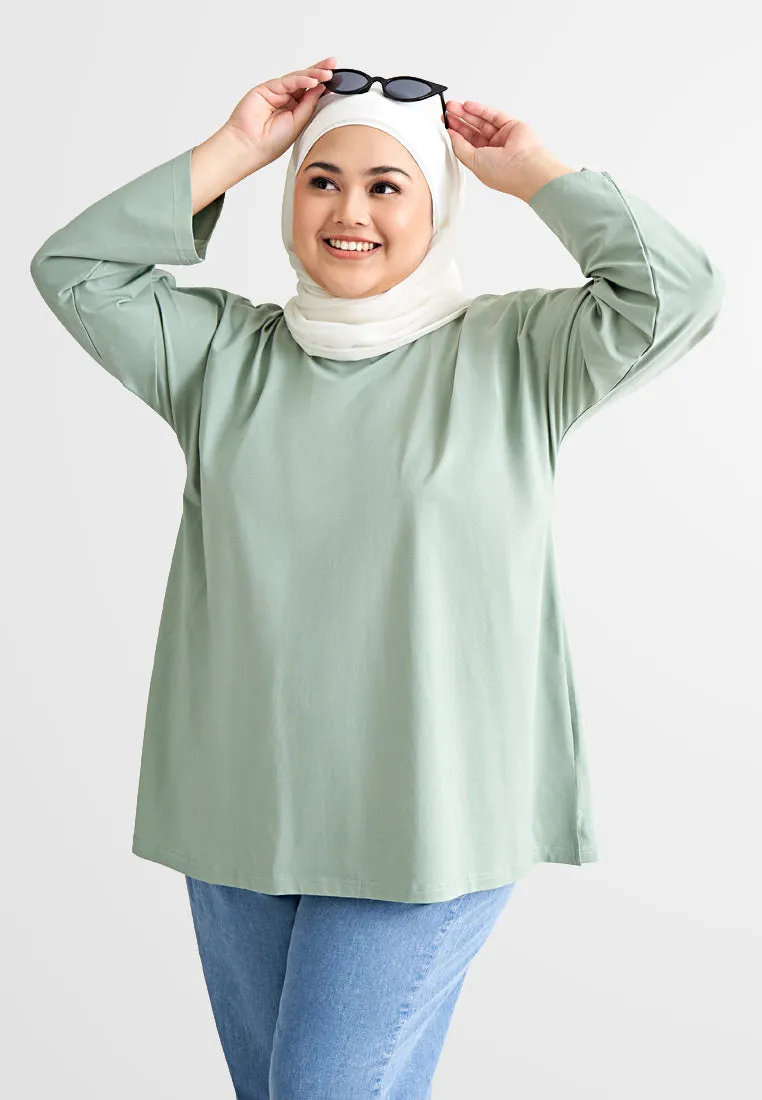 Calista EVERYDAY Loose-fit Crop Sleeve Tshirt