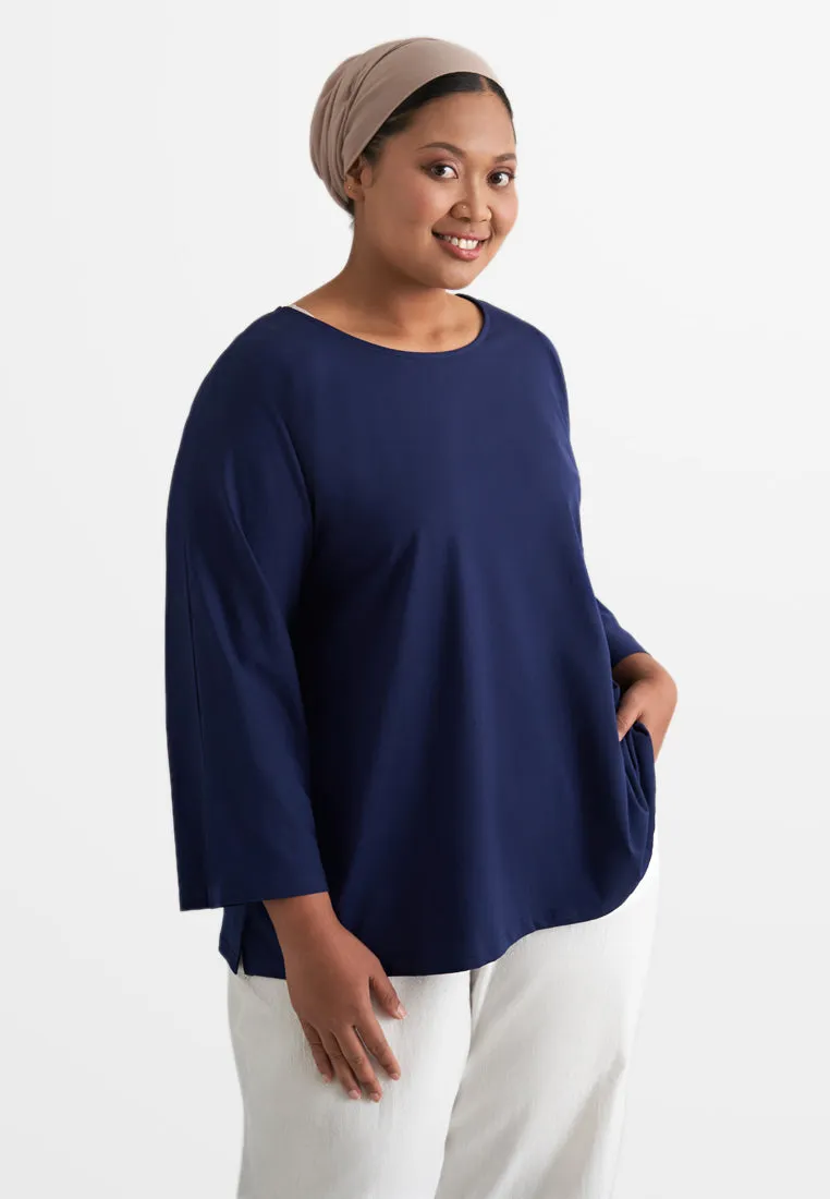 Calista EVERYDAY Loose-fit Crop Sleeve Tshirt