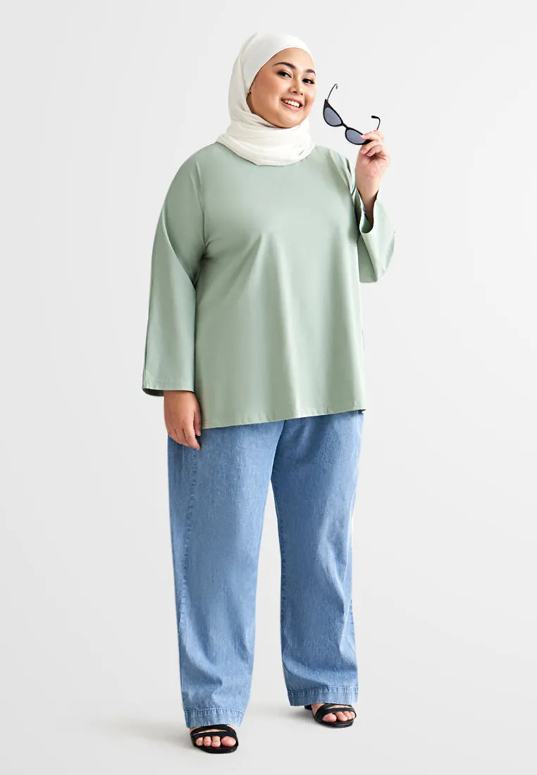 Calista EVERYDAY Loose-fit Crop Sleeve Tshirt