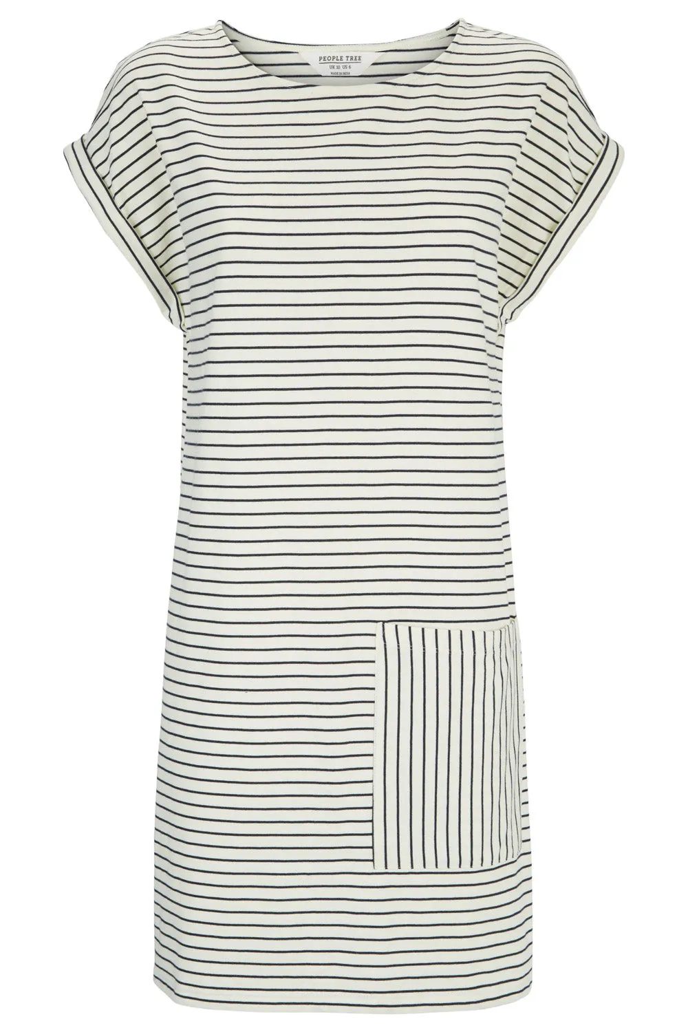Camber Striped Dress in Navy