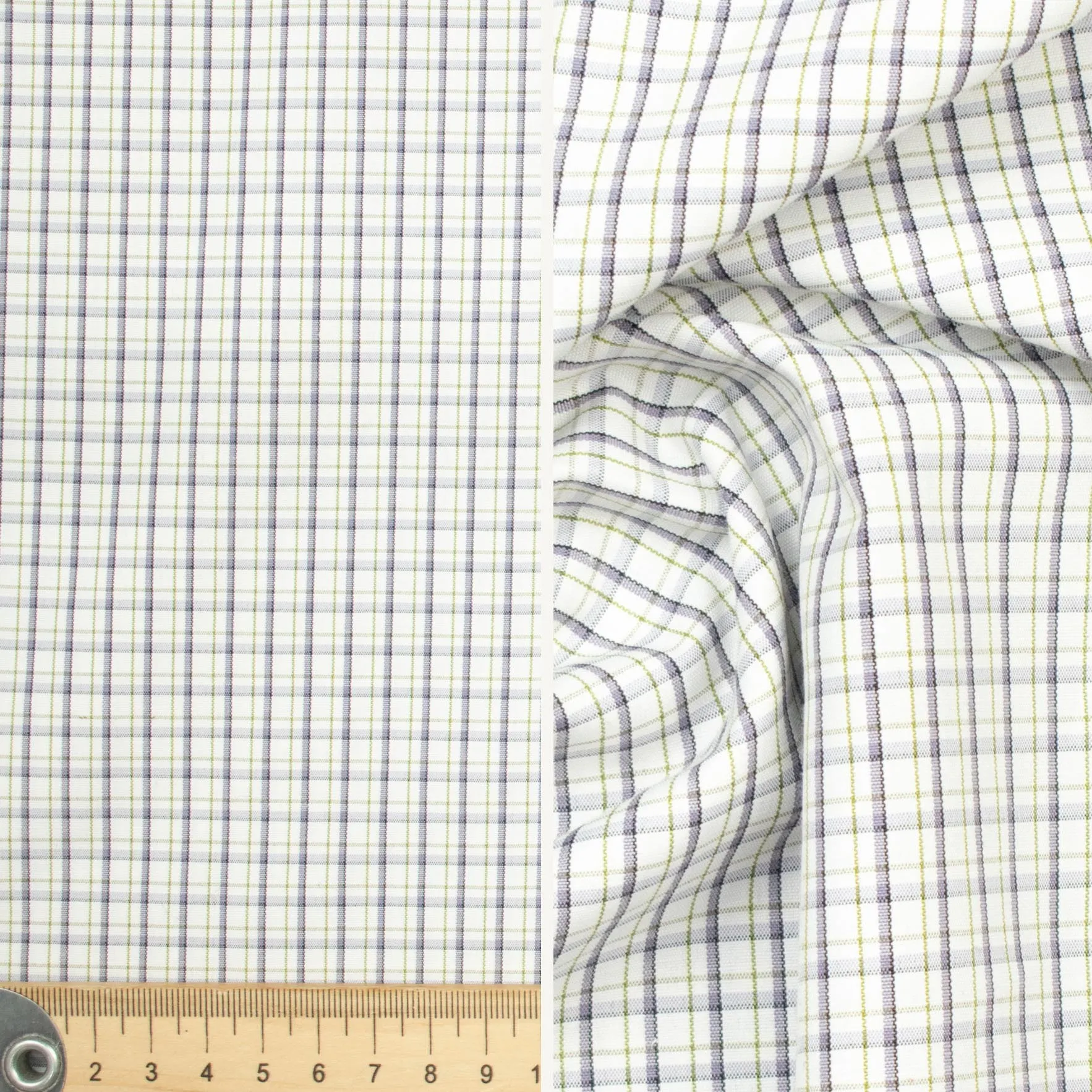 Check Shirting Design-5 Purple Green
