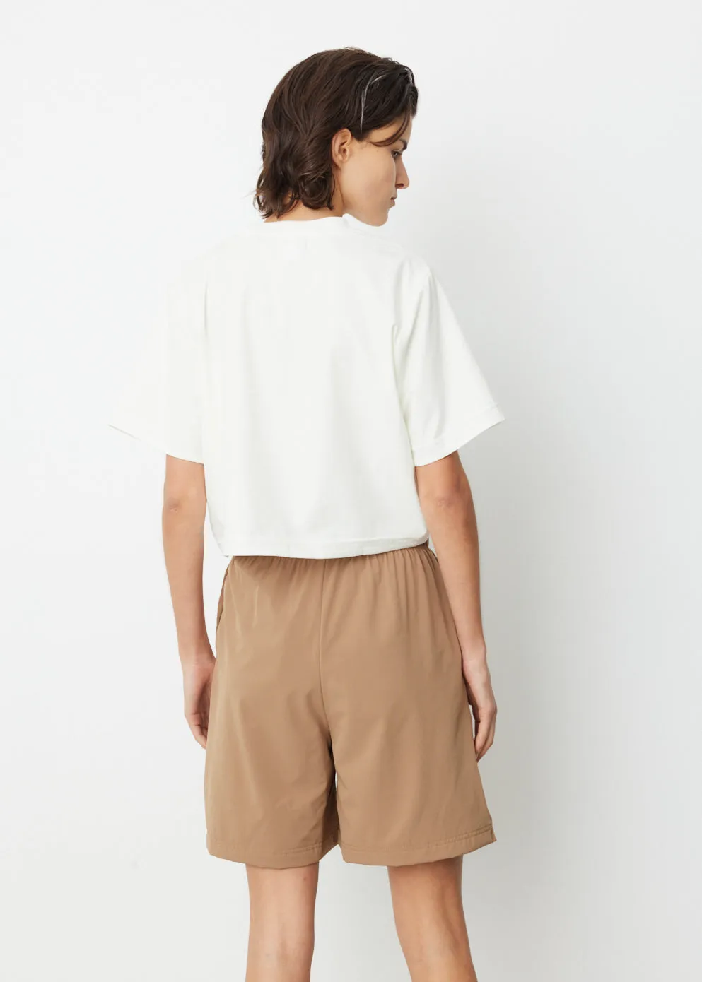Crop Woven T-Shirt