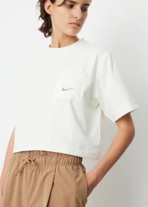 Crop Woven T-Shirt
