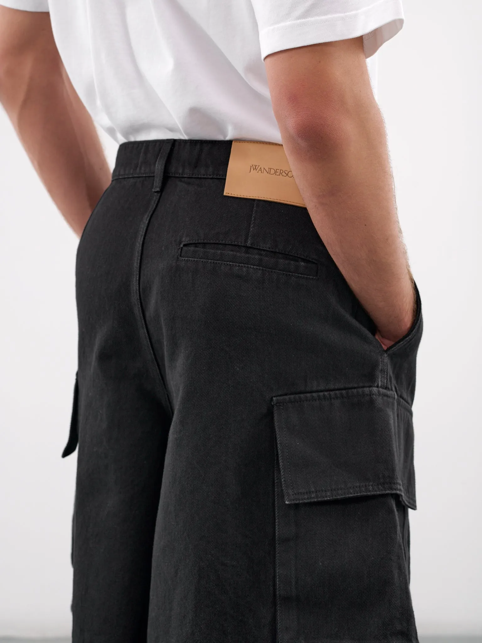 Denim Cargo Shorts (DT0108-PG1595-BLACK)