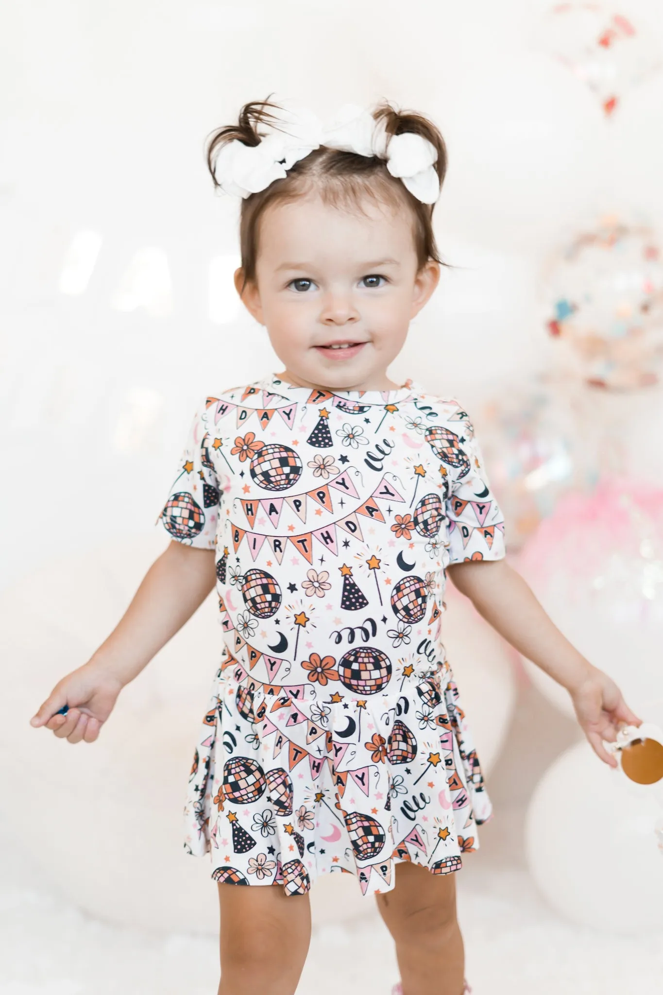 DISCO BIRTHDAY GIRL DREAM BODYSUIT DRESS