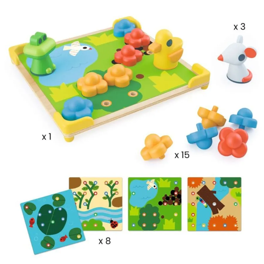 Djeco - Mosaico Ducky & Co Game