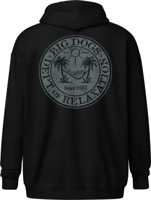 DOR BADGE GRAPHIC FULL ZIP HOODIE