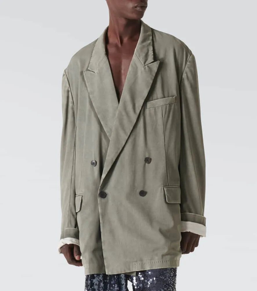 Dries Van Noten Oversized wool-blend blazer