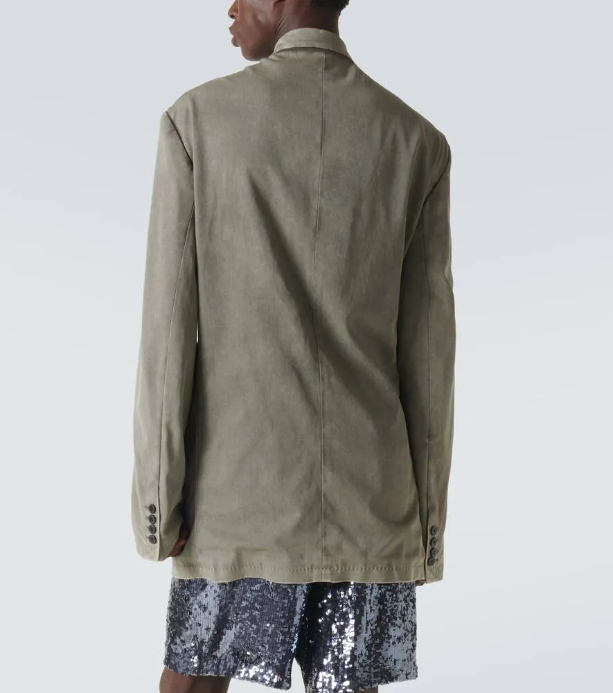 Dries Van Noten Oversized wool-blend blazer