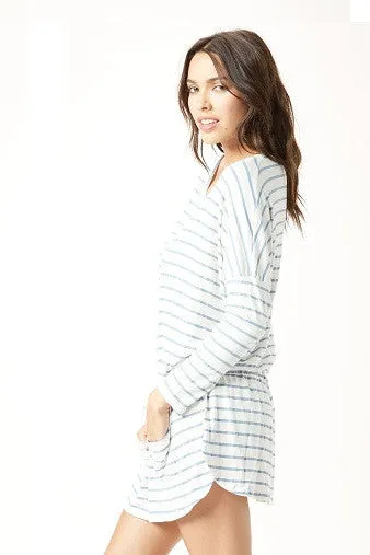 Eberjey Lounge Stripe Slouchy Tunic