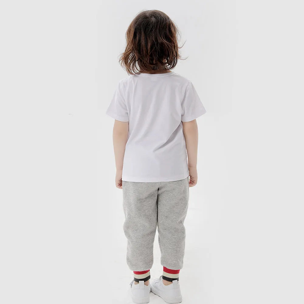 Family Matching Strip Print Dresses and T-shirts Sets