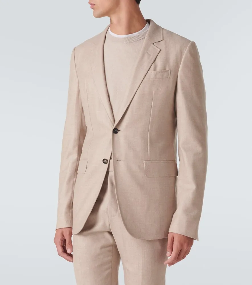 Gabriela Hearst Irving wool and cashmere flannel suit jacket