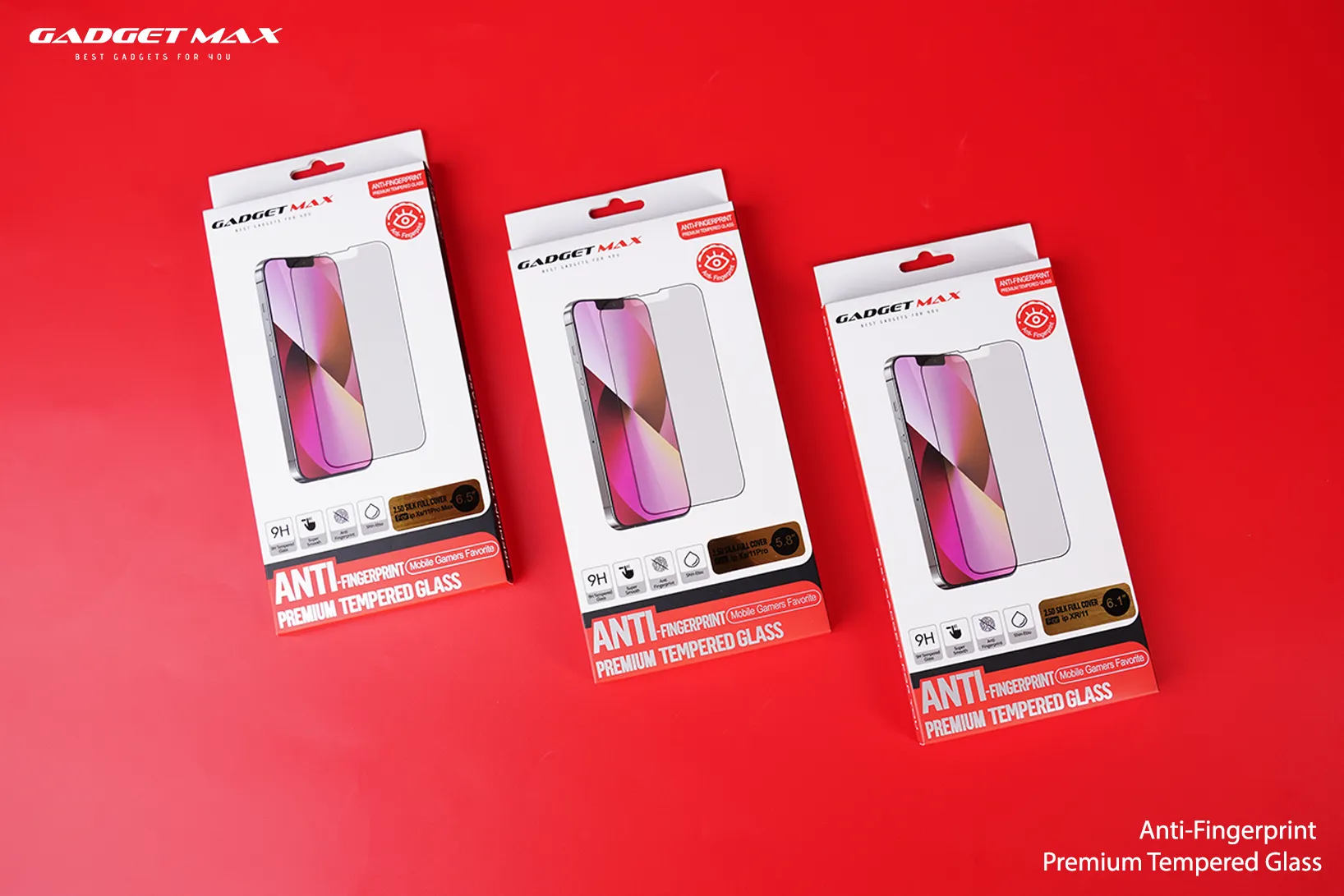 GADGET MAX Anti-Finger Print iPhone 12 Pro Max 6.7" 2.5D Anti-Finger Print Tempered Glass