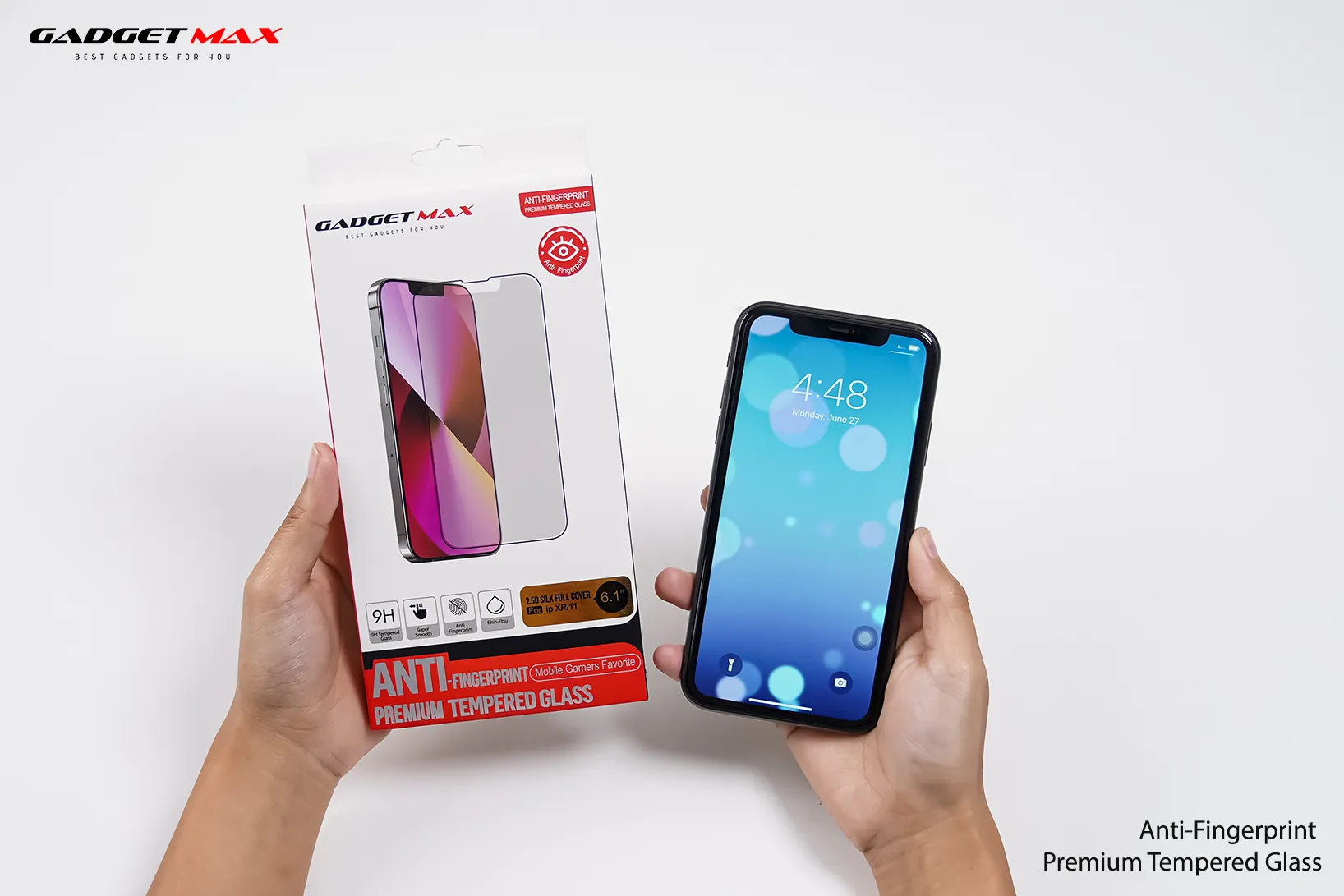 GADGET MAX Anti-Finger Print iPhone 12 Pro Max 6.7" 2.5D Anti-Finger Print Tempered Glass