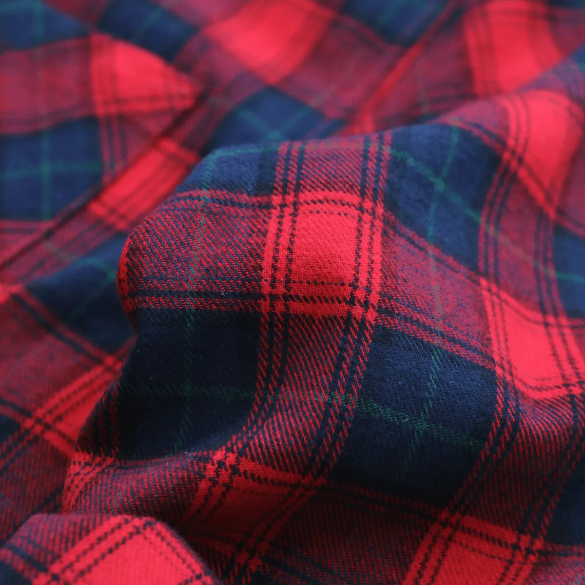 Gardena Flannel LS Buttonup - Navy/Red