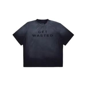 Get Wasted Boxy Tee (Washed Black)