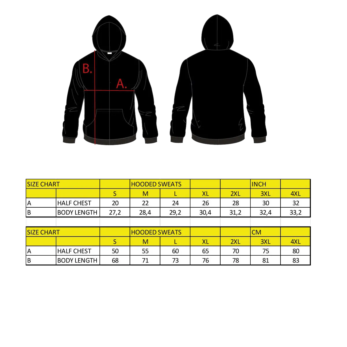 JJFU EMBROIDERED BLAST LOGO ZIP HOODY - BLACK