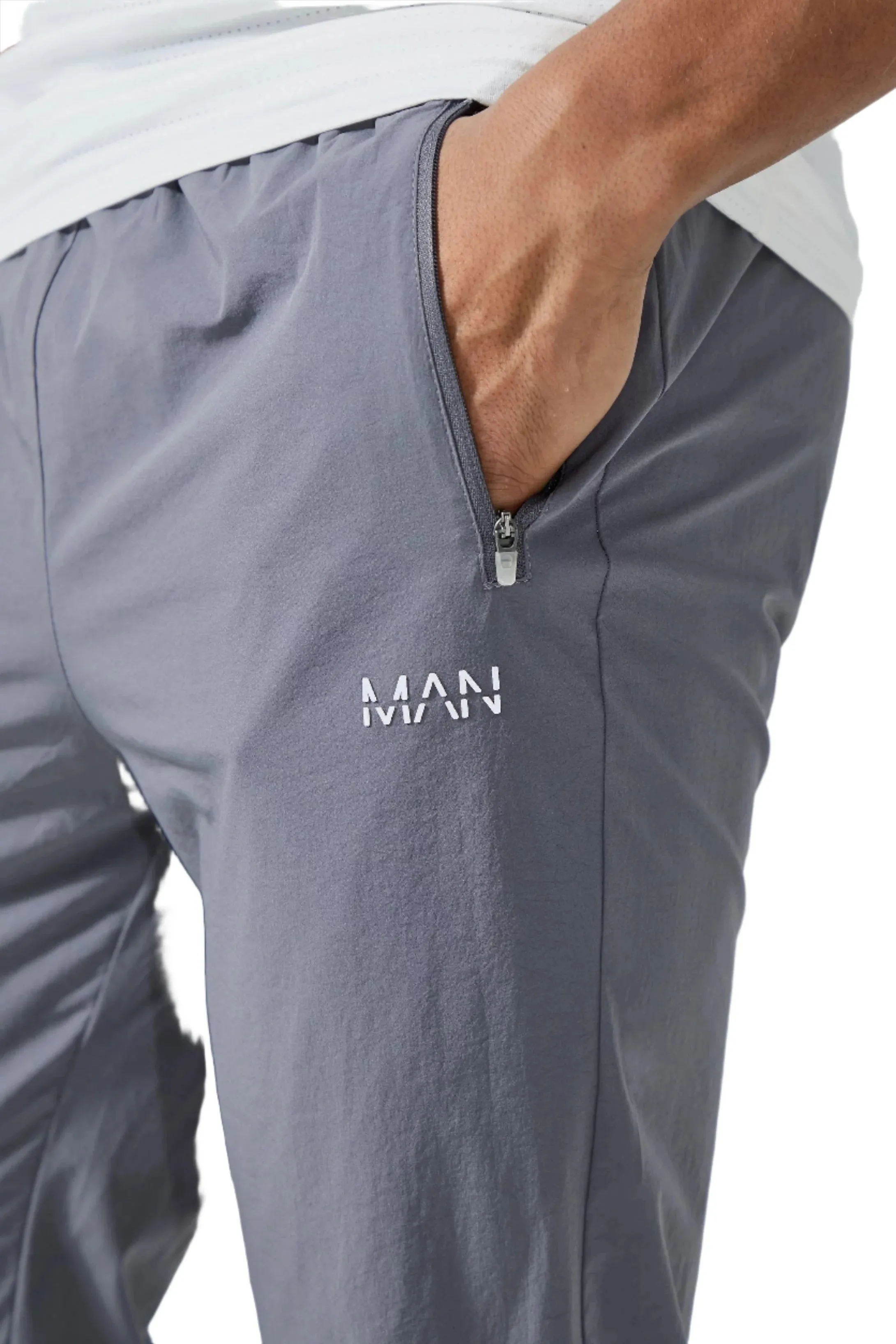 MAN ACTIVE GYM LIGHTWEIGHT JOGGER GREY/BLUE