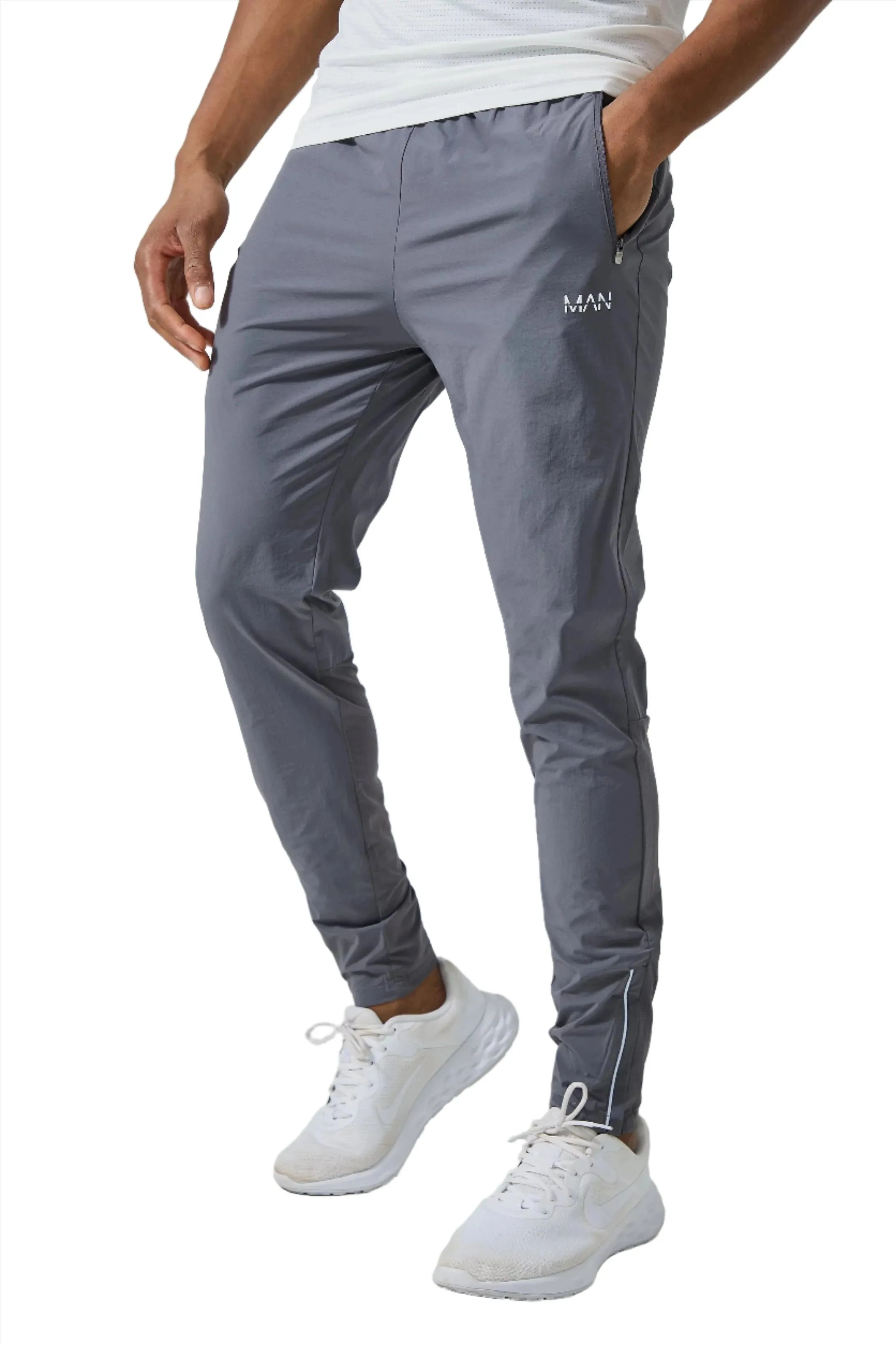 MAN ACTIVE GYM LIGHTWEIGHT JOGGER GREY/BLUE