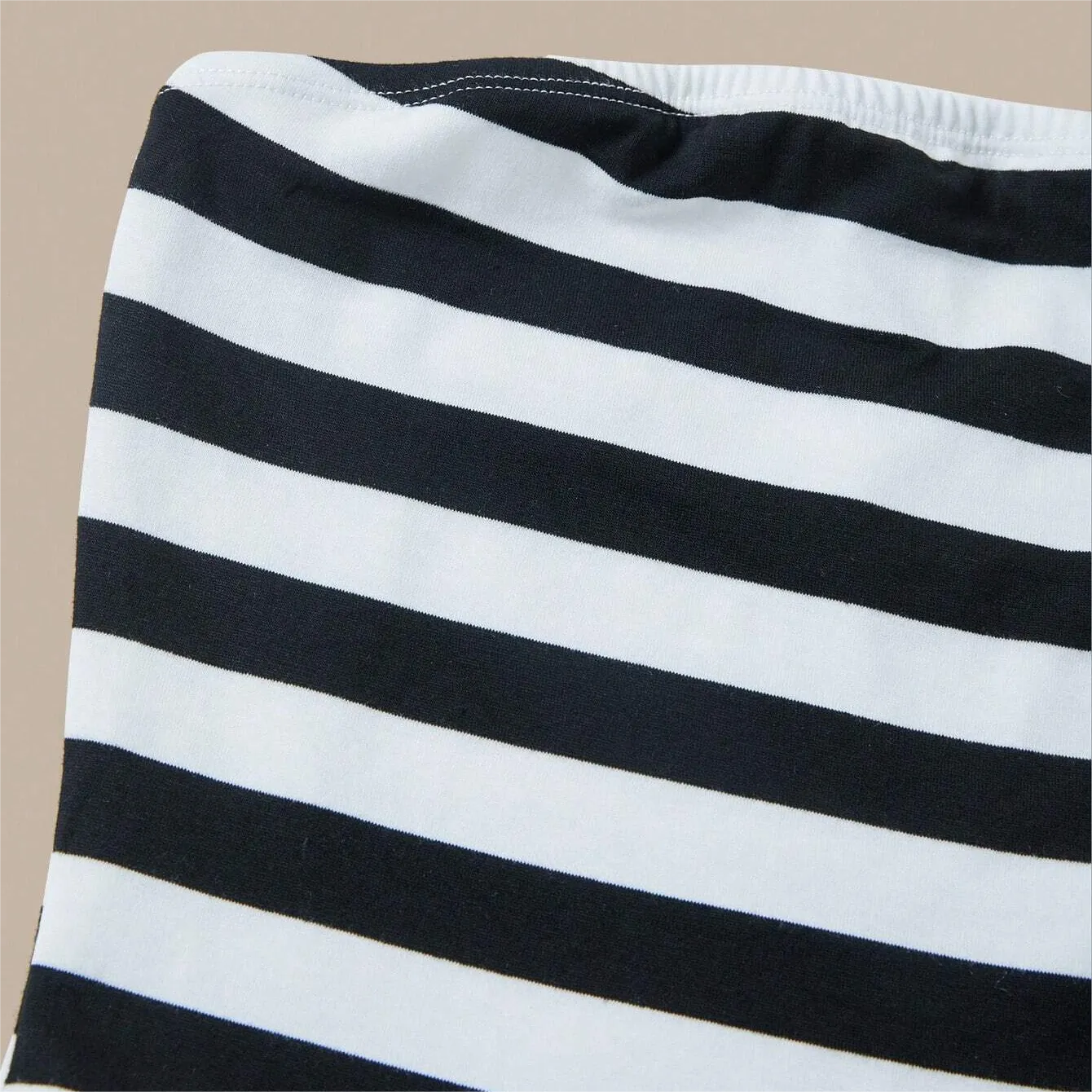 Mom and Daughter Matching Striped Bodycon Sleeveless Dress