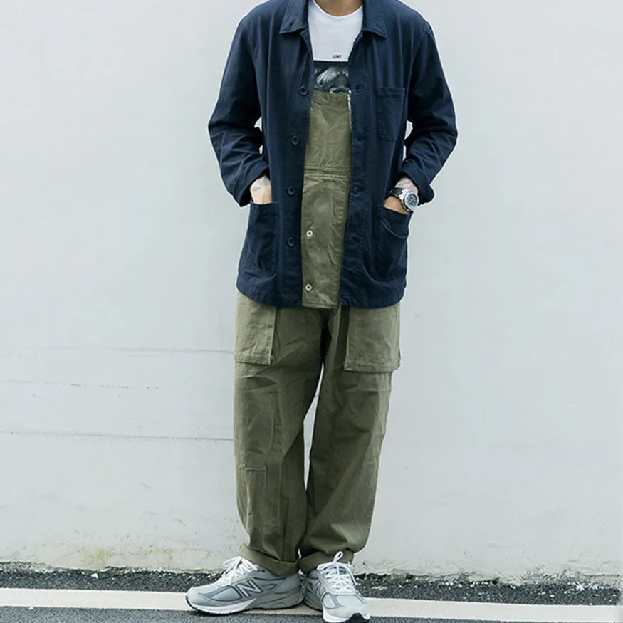 Multi-Pocket Bib Overalls