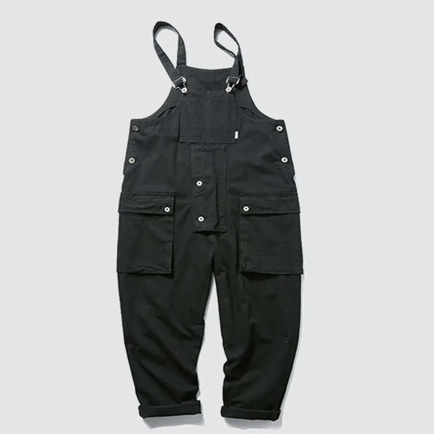 Multi-Pocket Bib Overalls