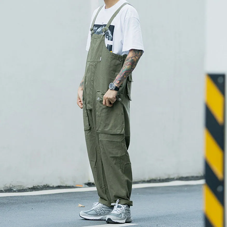 Multi-Pocket Bib Overalls